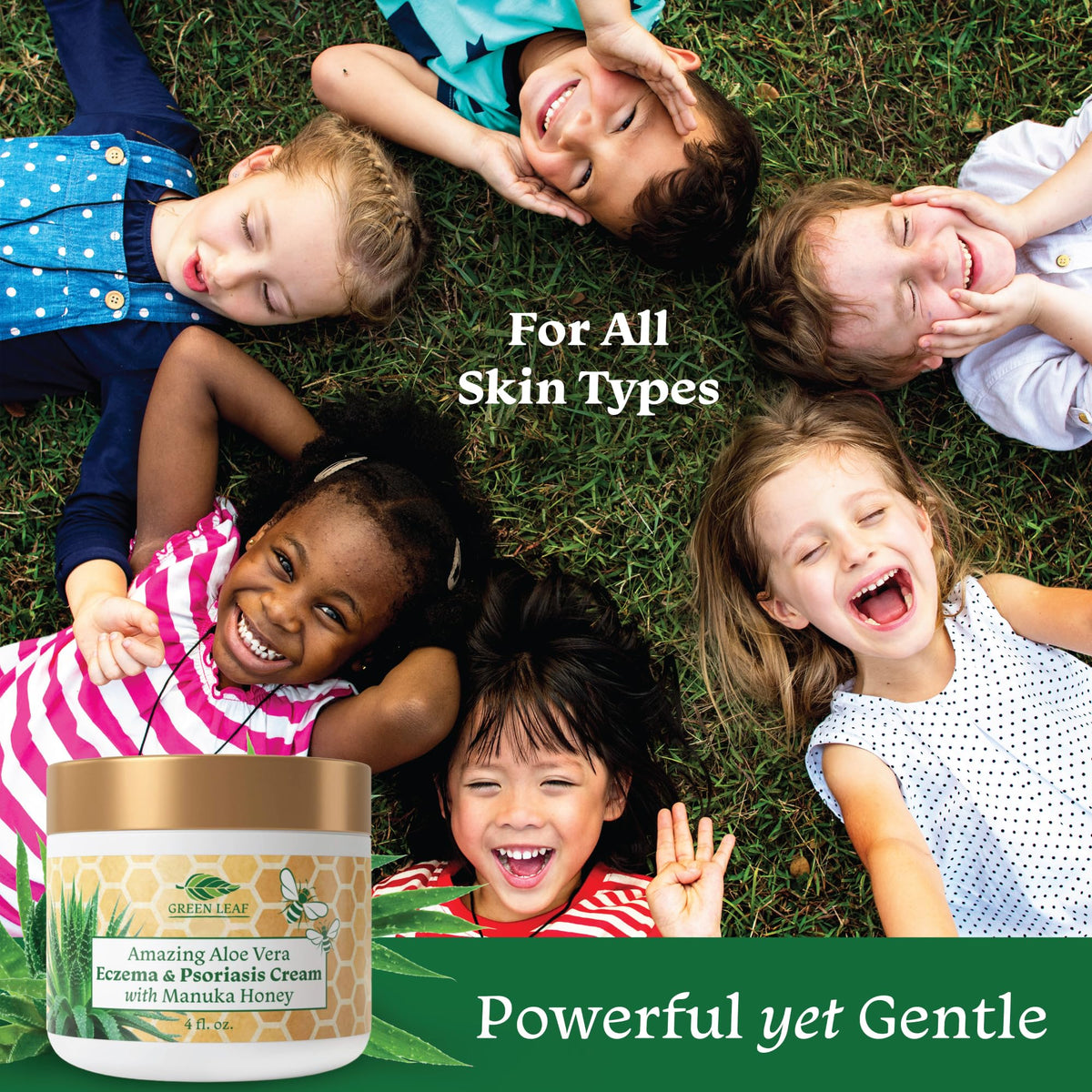 Green Leaf Naturals Moisturizer for kids and adults promotes gentle daily hydration