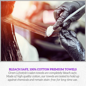 Green Lifestyle towel displaying bulk 24-pack convenience for businesses.