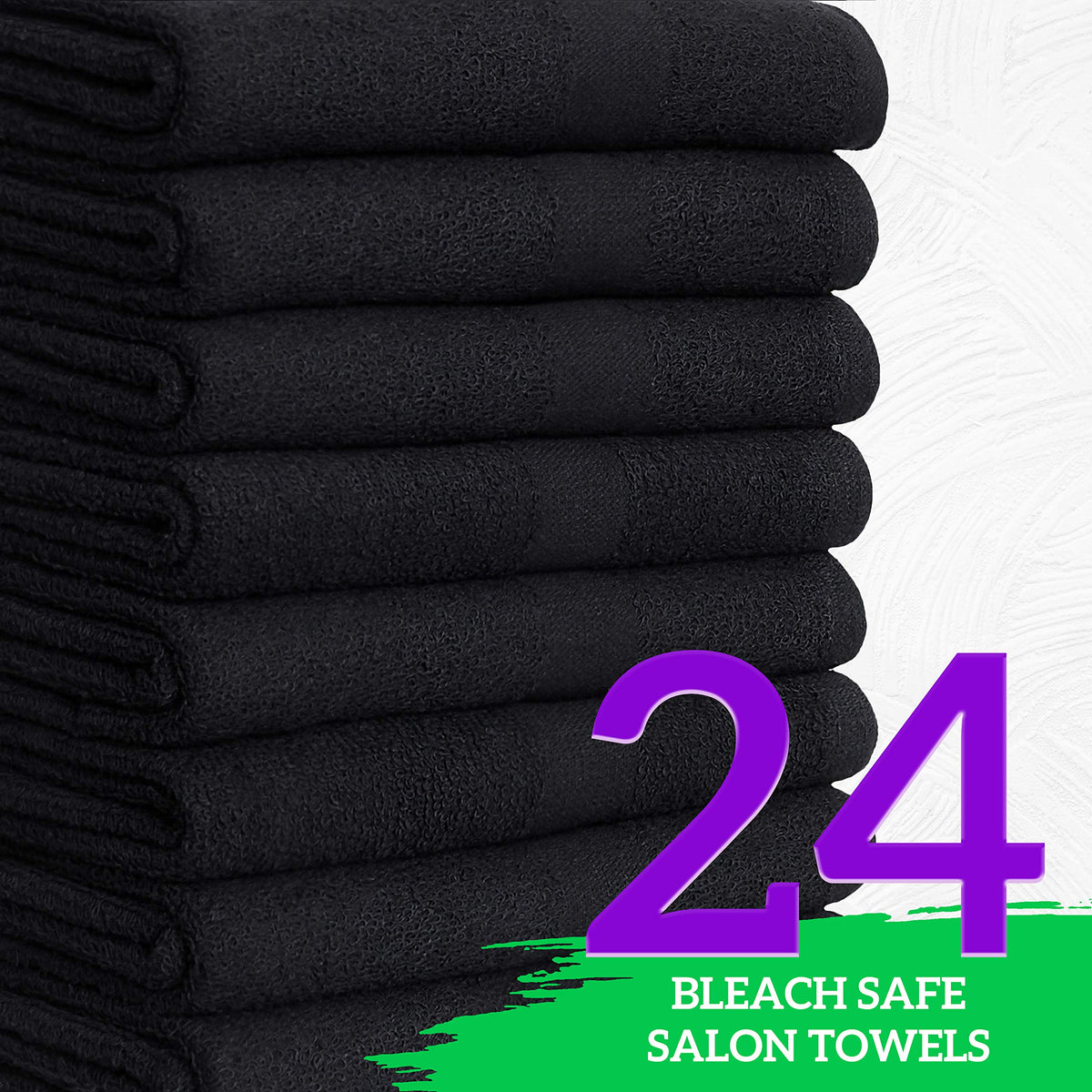 Green Lifestyle bleach-proof towel for salon use with fade-resistant color and professional look.