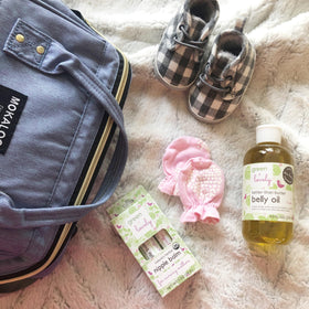 Green + Lovely purse-size nipple balm ready for on-the-go feeds.