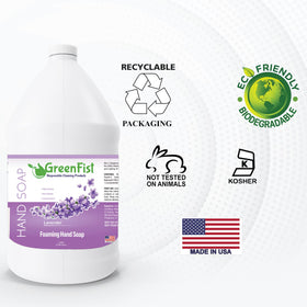GreenFist eco packaging icon communicates recyclable packaging options.
