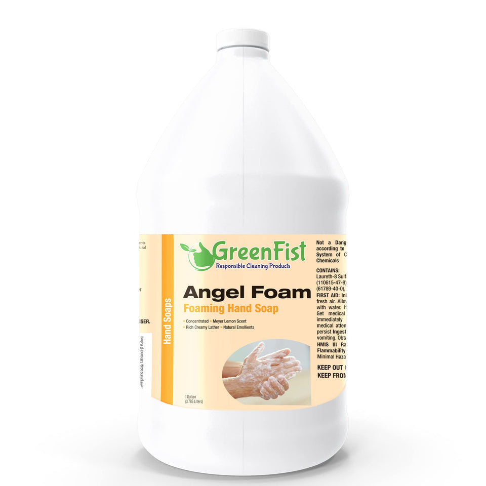 GreenFist foaming hand soap refill lemon scent delivers quick, lasting lather for busy homes.