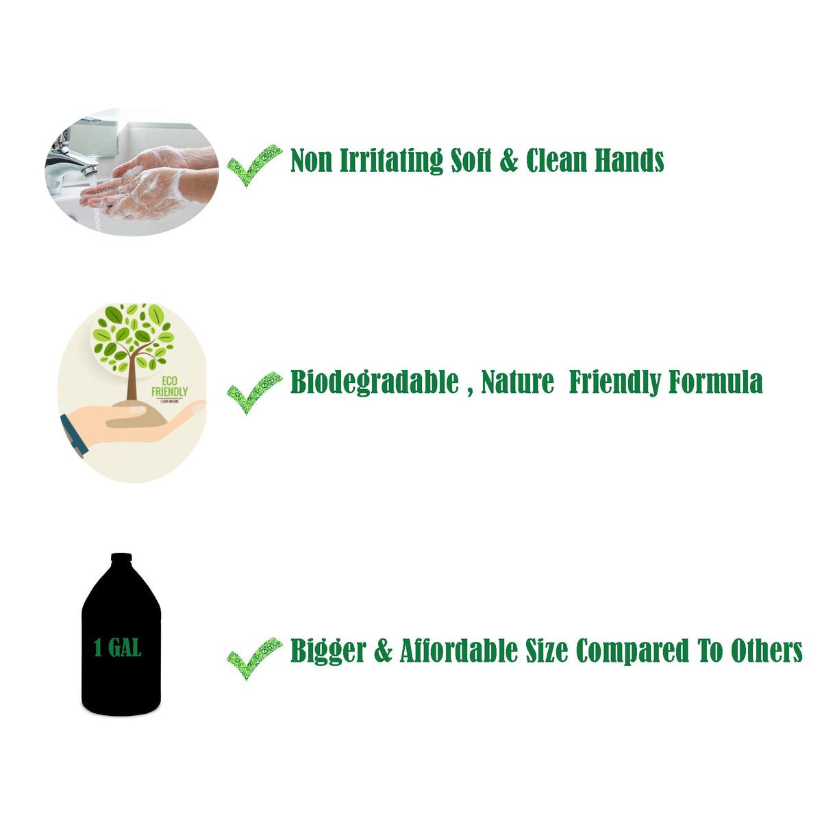 GreenFist Made in USA badge on refill label indicating domestic manufacturing quality.