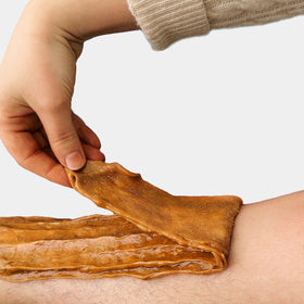 Greenhaus Deco face waxing image emphasizes gentle technique for delicate skin