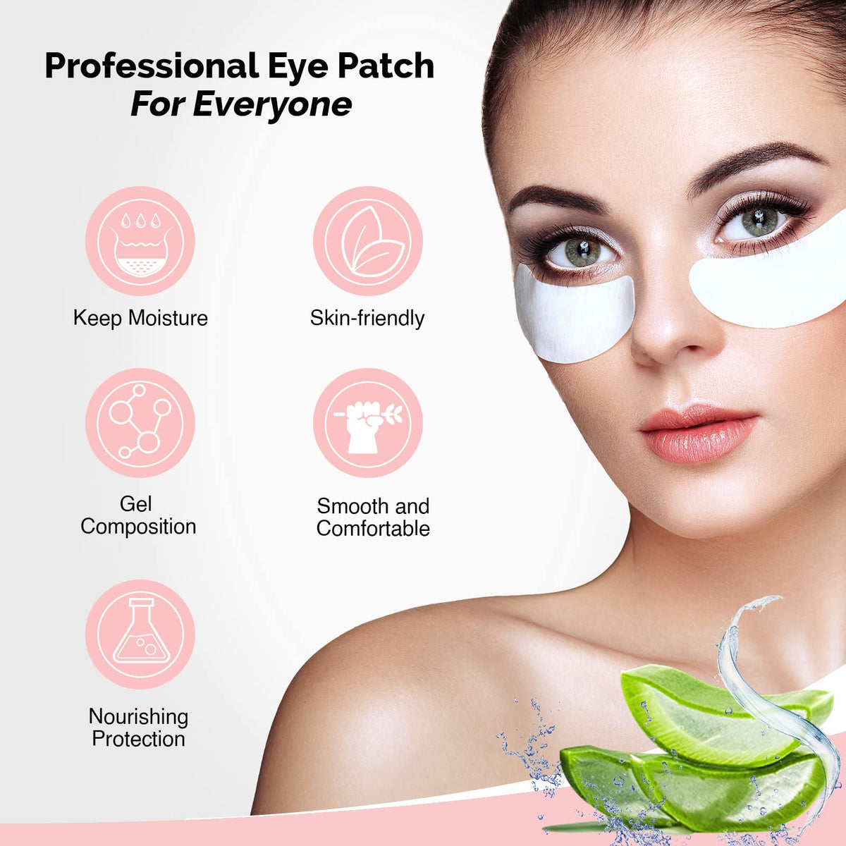 GreenLife 100% natural eye patches soothe delicate under-eye skin.