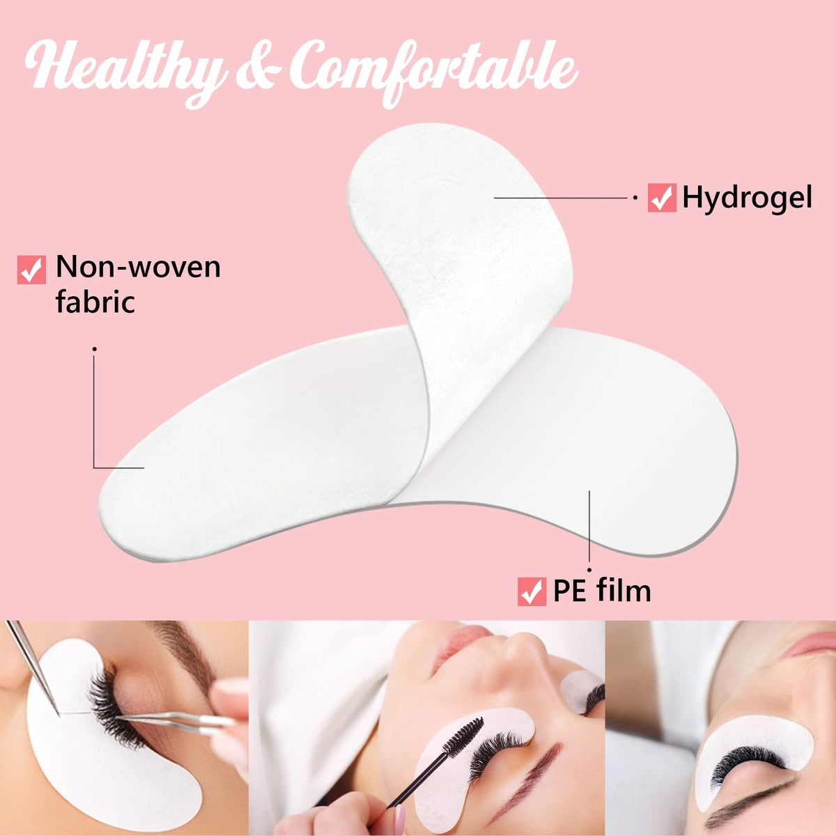 GreenLife patches hold bottom lashes in place for precise lash work.