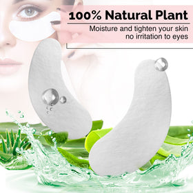 GreenLife collagen Aloe Vera hydrogel eye patches hydrate during lash procedures.