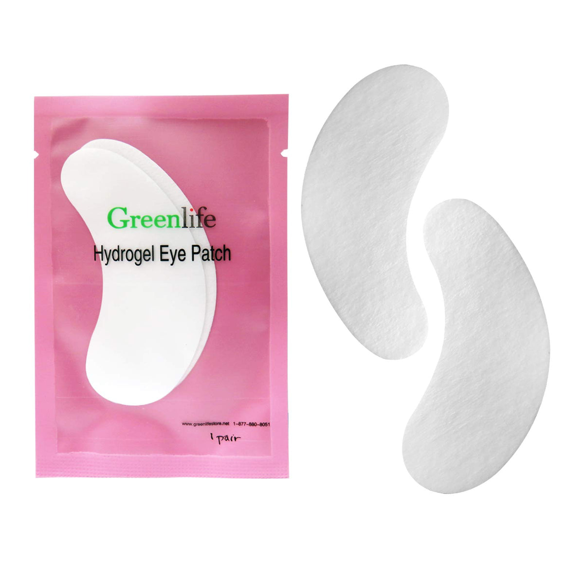 GreenLife collagen aloe vera eye patches provide gentle hydration during treatment.