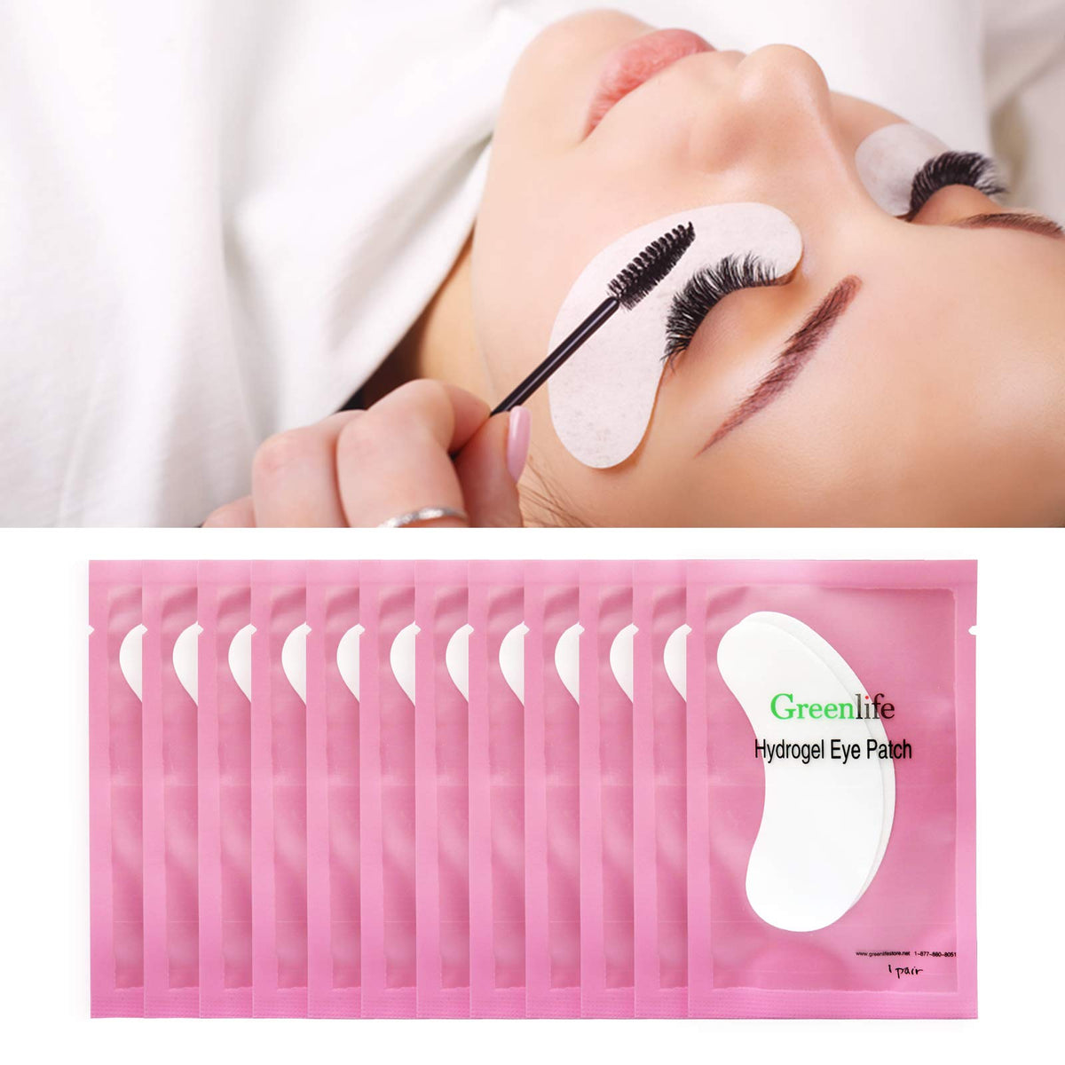 GreenLife easy-to-use eye patches suitable for lash tinting and extensions.