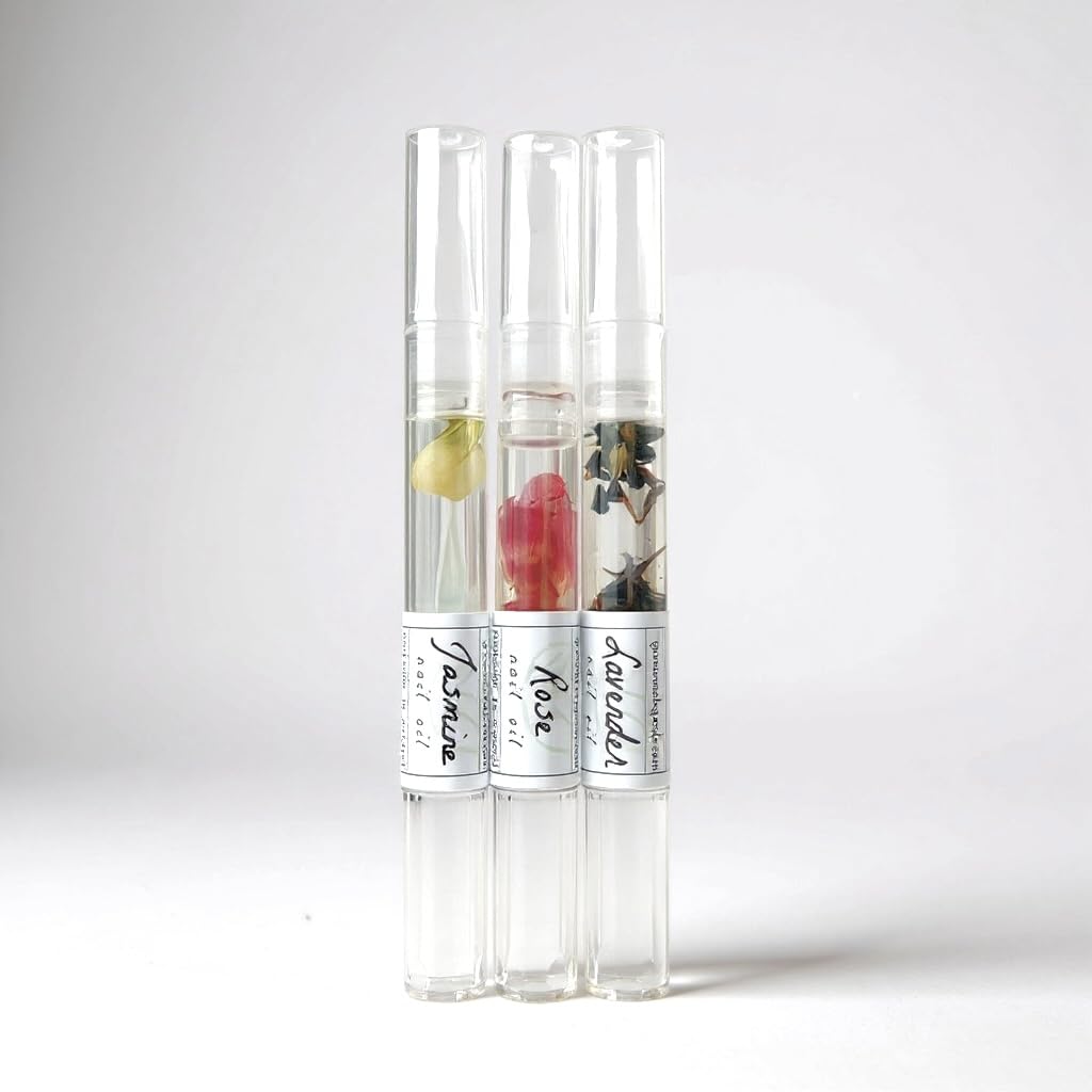Greenmade Goods lavender, jasmine, and rose oils hydrate cuticles quickly.