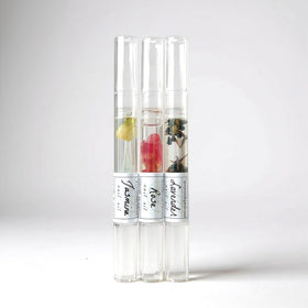 Greenmade Goods lavender, jasmine, and rose oils hydrate cuticles quickly.
