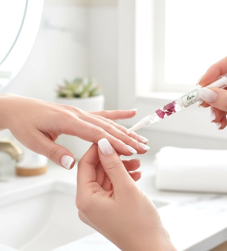 Greenmade Goods cuticle oil trio with real petals elevates self-care rituals.