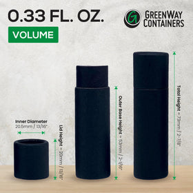 GreenWay kraft paper tube inside view with white lining visible