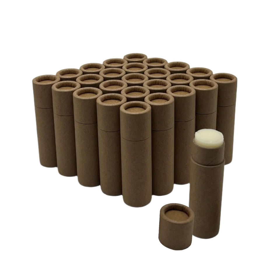 GreenWay lip balm tube assembled showing eco-friendly packaging and form