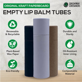 GreenWay lip balm tube cap open displays easy dispensing