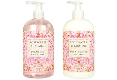 Greenwich Bay Trading hand soap and lotion bundle in Rosewater Jasmine for daily hand care
