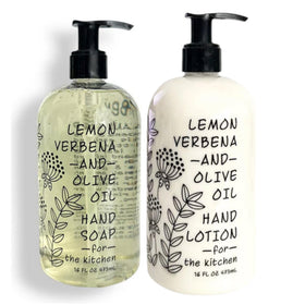 Greenwich Bay Lemon Verbena Olive Oil Hand Soap bottle for refreshing cleansing