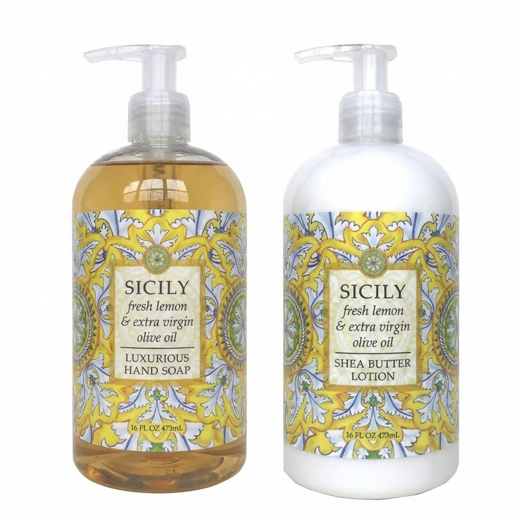 Greenwich Bay Sicily Soap bottle with vibrant lemon scent for refreshing cleansing
