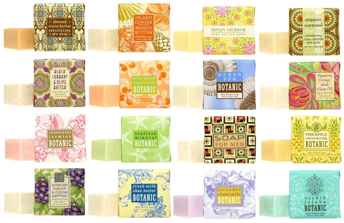 Greenwich Bay Soap Sampler 16-pack with 1.9 oz bars for gifting and scent exploration.