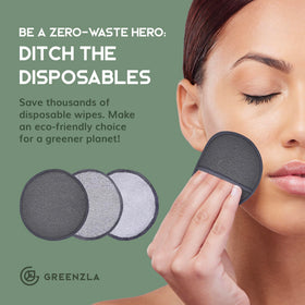 Greenzla bamboo terry pad featuring soft pile for comfortable cleansing.