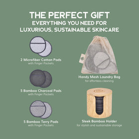 Greenzla microfiber pad close-up for gentle cleansing on all skin types.