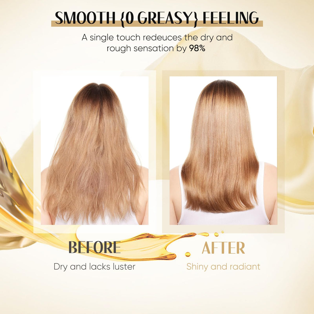 GREEONIL Hair Oil delivers frizz smoothing and shine