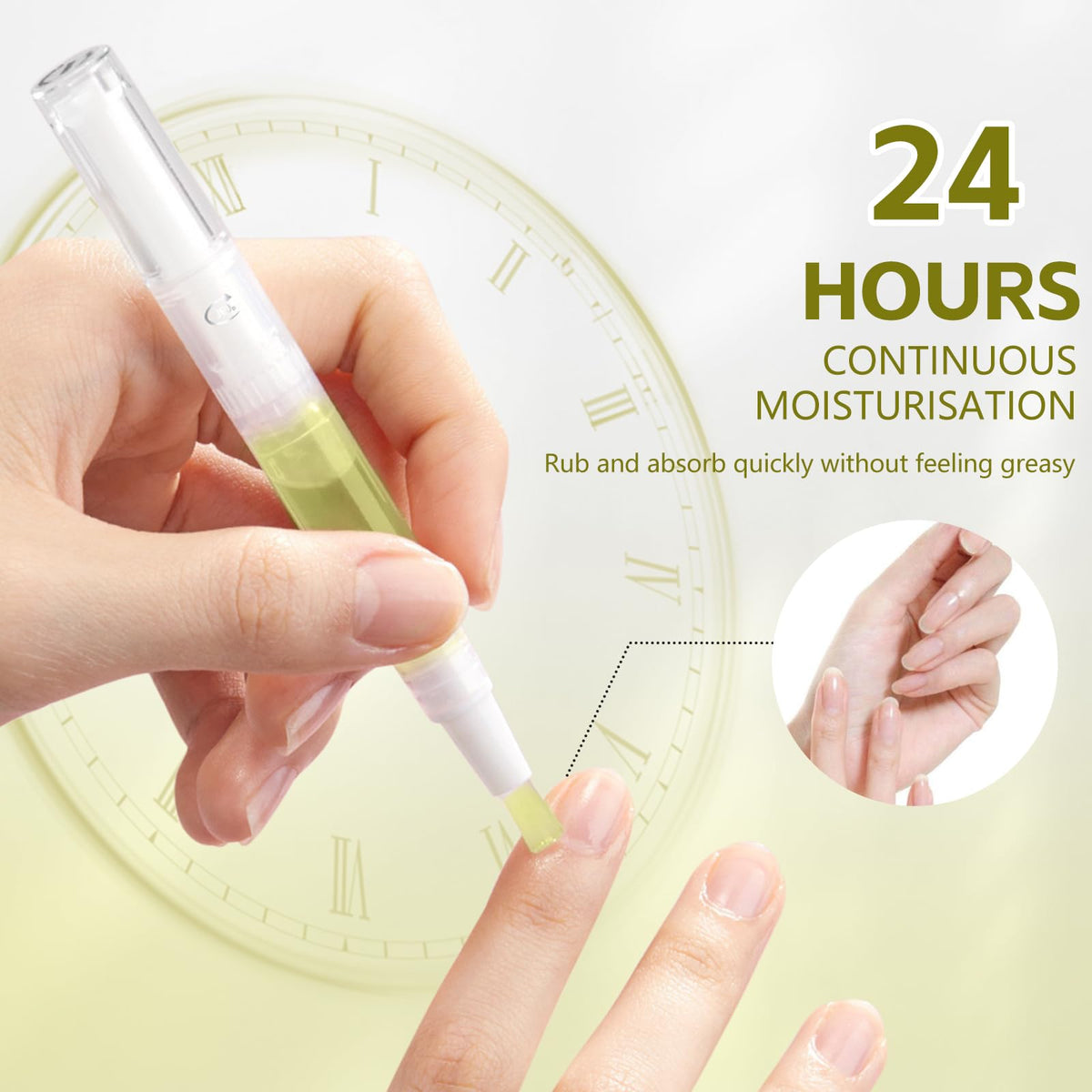 Grenben nail care scene focusing on nails and cuticles.