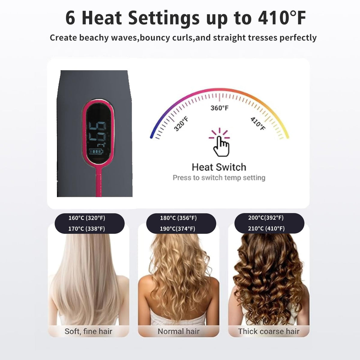 Grente 2-in-1 straightener and curler offering versatile looks without extra tools