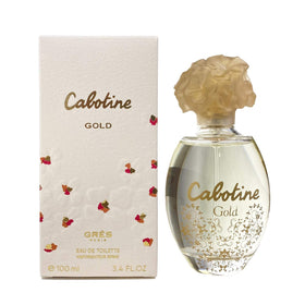Gres Cabotine Gold bottle 100ml elegant fragrance for daily wear.
