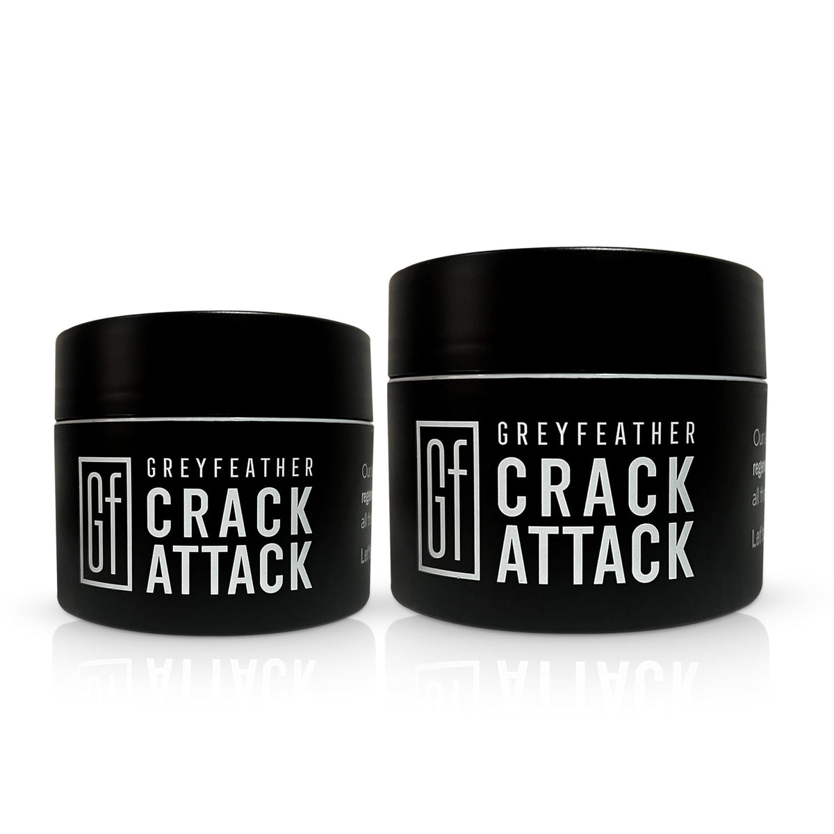 Close-up of rich shea butter texture in Greyfeather Crack Attack.