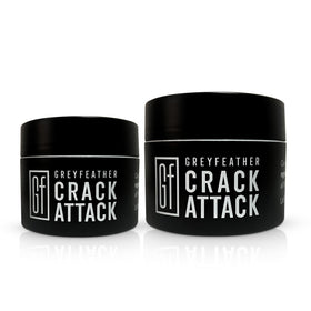 Close-up of rich shea butter texture in Greyfeather Crack Attack.
