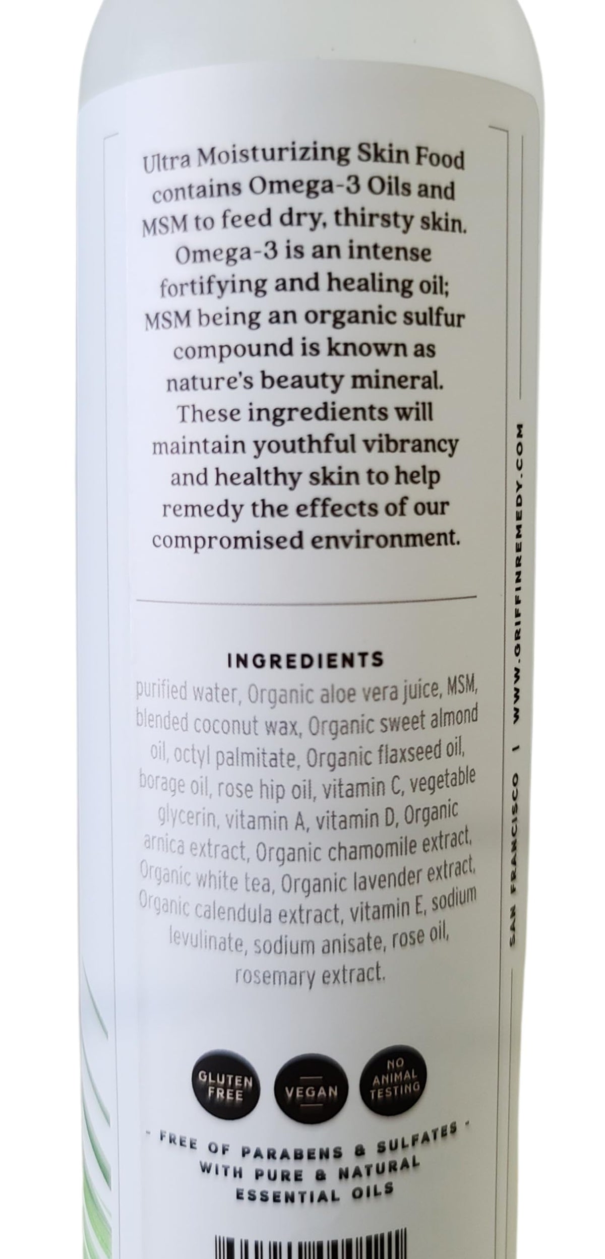Griffin Remedy vegan cruelty-free packaging highlights ethical choice