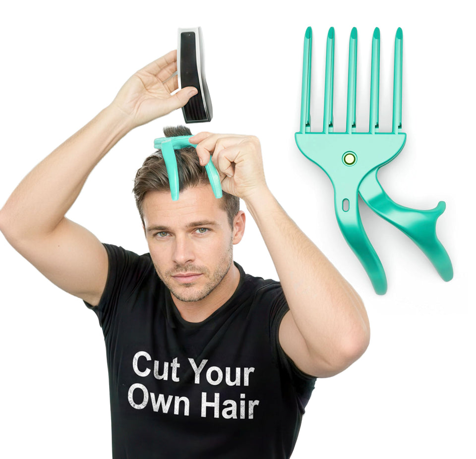 Grip and Trim self-haircut setup enables easy at-home grooming.