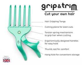 Grip and Trim time-and-money-saver reduces barber trips.
