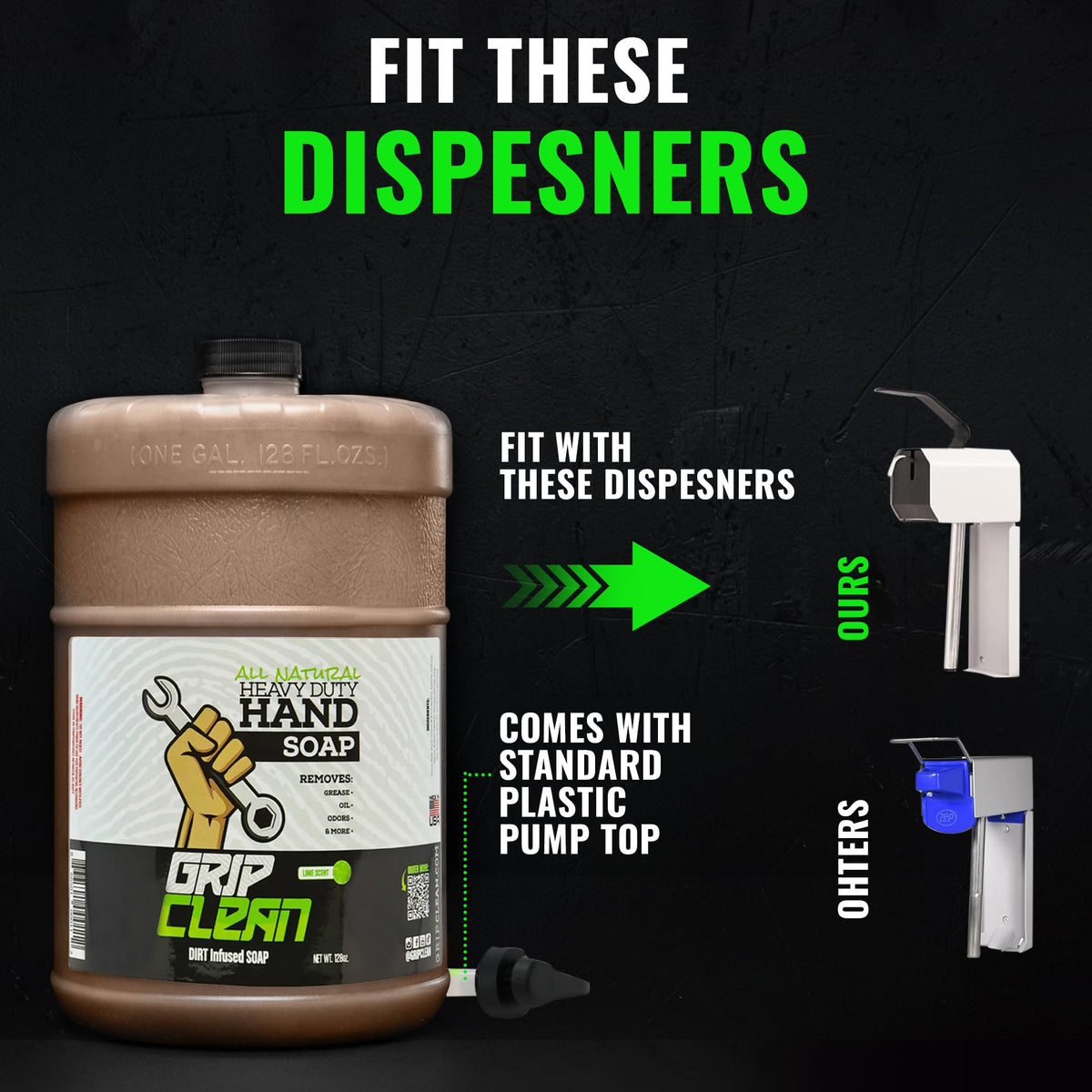 Grip Clean industrial-use hand cleaner for garages and shops.