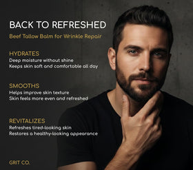 GRIT CO unscented whipped wrinkle balm fragrance-free for sensitive skin
