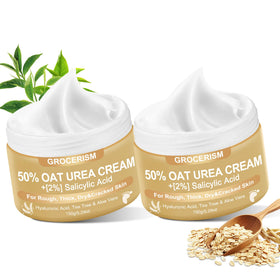 Grocerism Urea Cream 50% for feet—softening calluses and deep hydration.