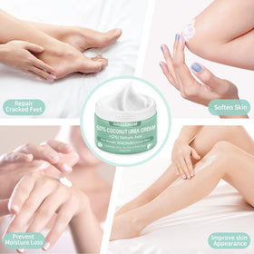 Grocerism Urea Cream used on feet and hands for multi-area care