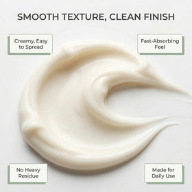 GROHESE Lumen Relief cream absorbed quickly with no greasy residue.