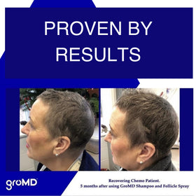 GroMD Biotin Shampoo foam lather delivering refreshing cleansing