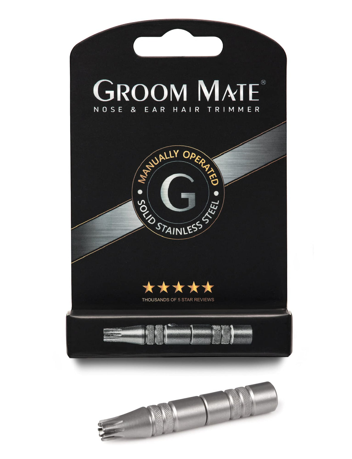 Groom Mate Platinum XL stainless steel body highlights corrosion resistance.
