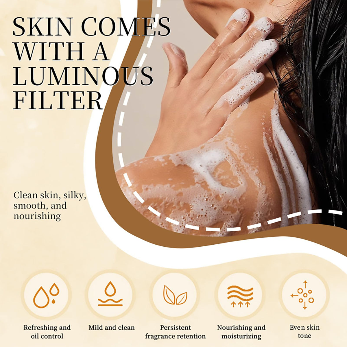 Grospe Sulfur Body Wash fragrance retention leaves a subtle post-shower scent.