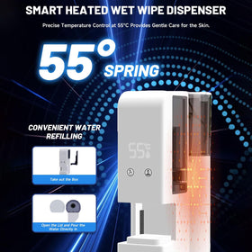 Growalleter 55°C indicator showing consistent warmth for skincare.