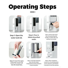 Growalleter auto-dry system keeps towels moisture-balanced and ready.