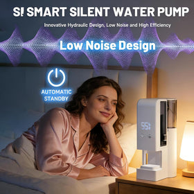 Growalleter dispenser in action dispensing a warm towel for spa-like care.