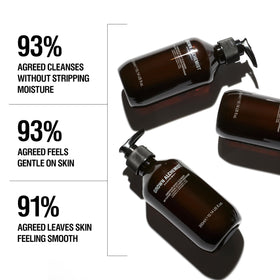 Grown Alchemist Energize lather close-up highlights gentle cleansing and hydration.
