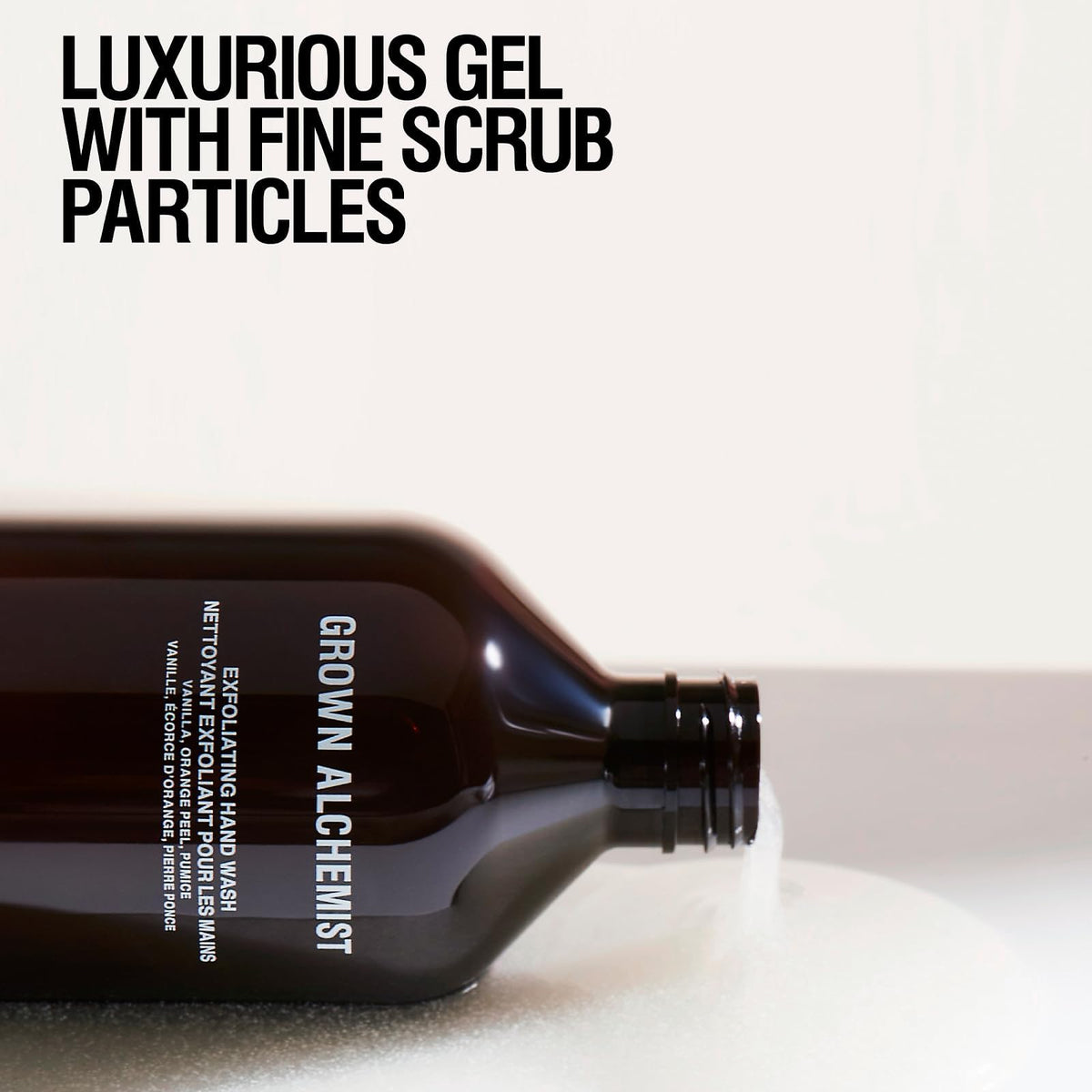Grown Alchemist hand wash creates rich foamy lather for a thorough cleanse