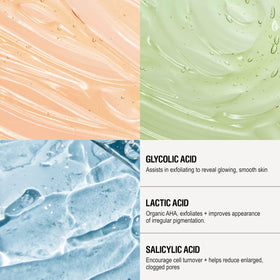 Before-and-after vibe focusing on back acne and uneven tone improvements.