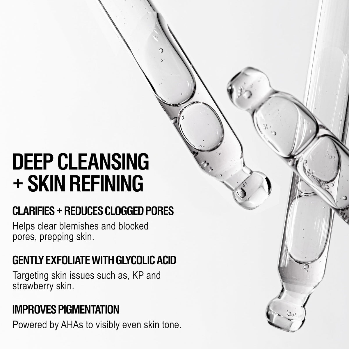 Notes of bergamot, lemongrass and cedarwood in the cleanser's fragrance.