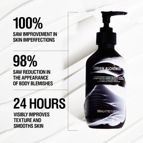 Grown Alchemist Resurfacing Targeted Body Lotion pump for easy daily use